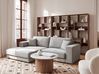 Corner Sofa 3 Seater LOFOTEN Fabric Light Grey Right Hand