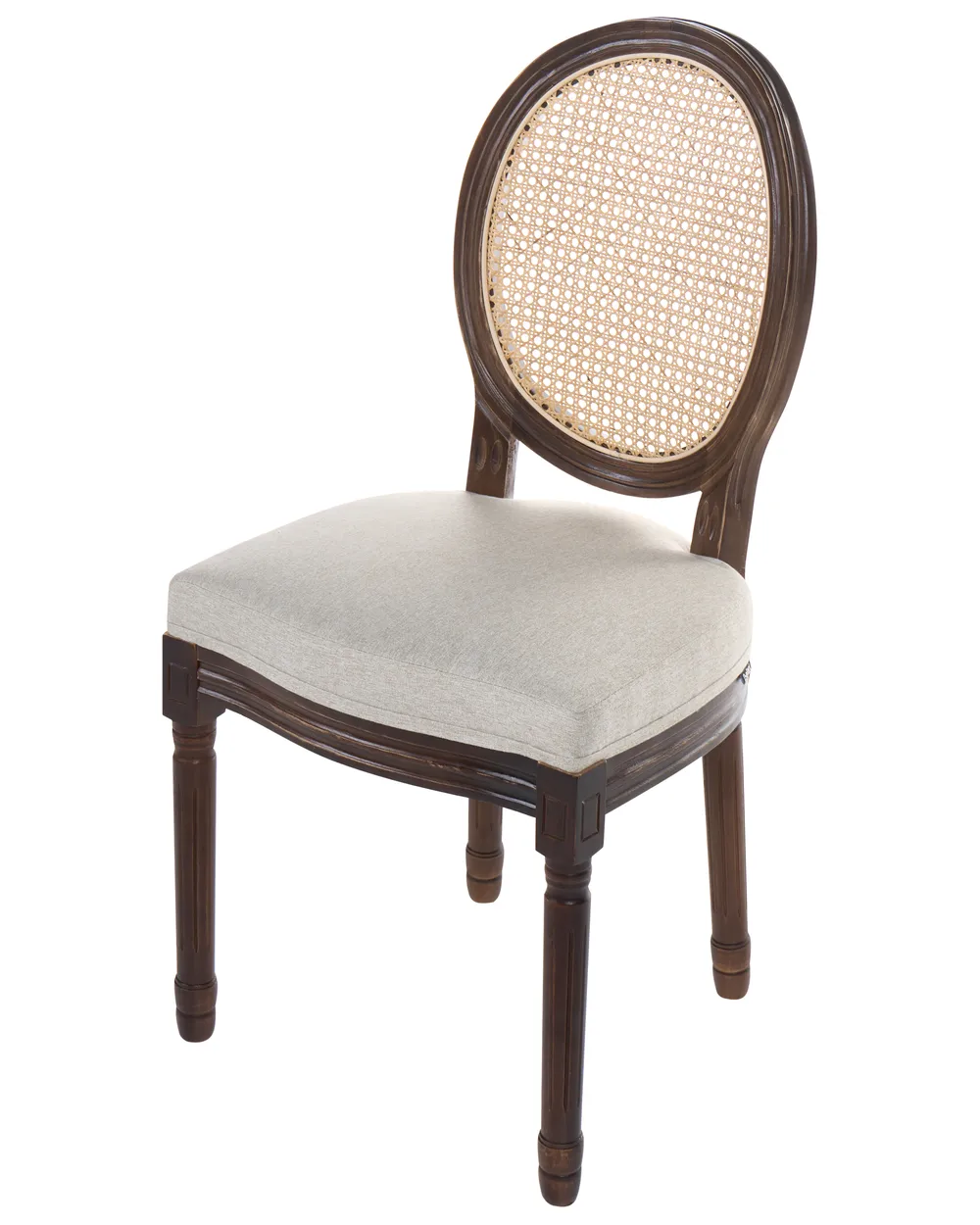 Tuolisetti 2 kpl NIVLOC Puu Tummanruskea/beige_1095728