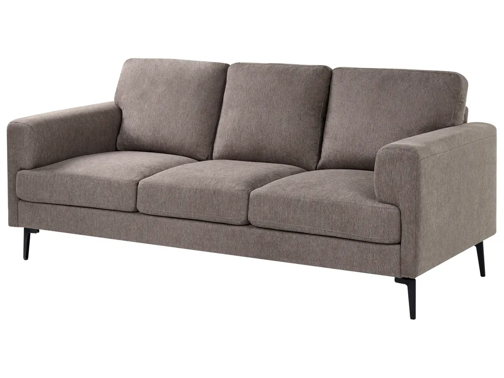 Sofa 3 Seater LOUSTO Fabric Brown_1044022