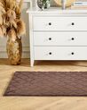 Faux Fur Rug GHARO Brown 80 x 150 cm