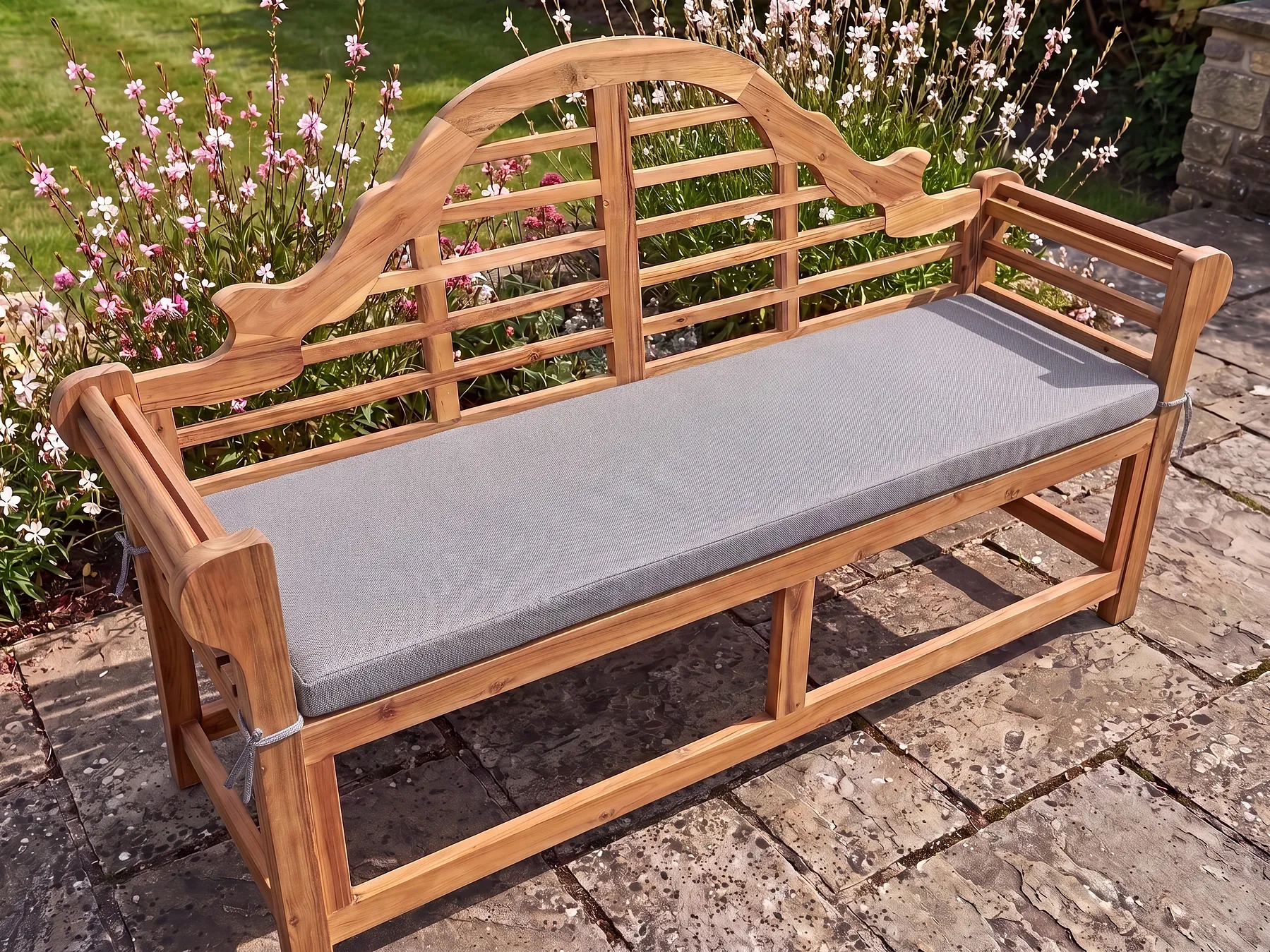 Sittdyna för bänk MARLBORO 151 x 46 cm Grå_1133200