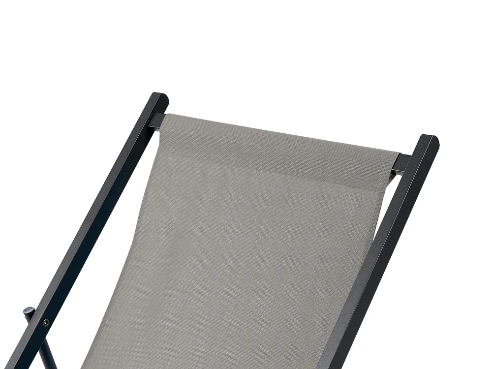 Folding Deck Chair LOCRI II Metal Grey_857226