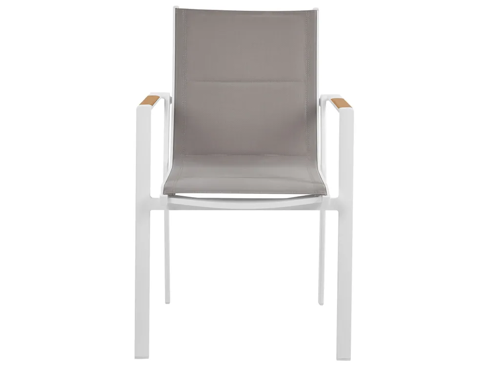 Garden Dining Set 4 Seater MALETTO/BUSSETO Metal White_956916