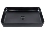 Countertop Basin ULUA 610 x 350 mm Ceramic Black_922818