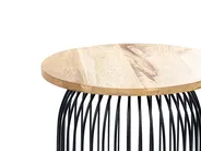 Side Table WILLS Mango Wood Brown/ Black_853811