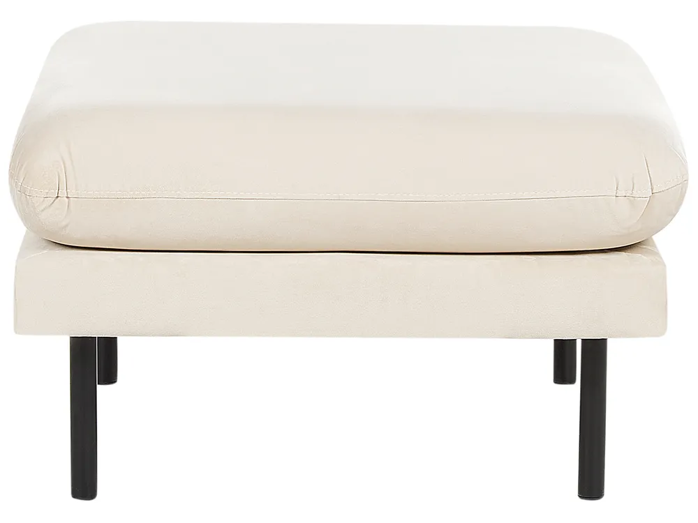 Fotpall VINTERBRO Sammet Ljusbeige_897563