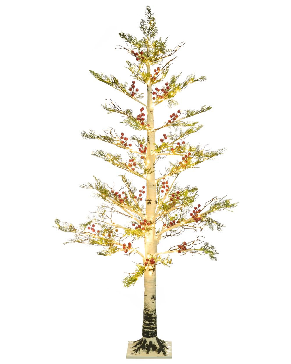 Utendørsdekorasjon LED VASSLEN 160 cm Juletre Hvit
