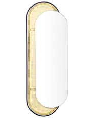 Wall Mirror CREIL 51 cm 143 cm PE Rattan Natural_892112