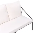 Garden Lounge Set with Table 4 Seater USTICA Metal Black_1037390