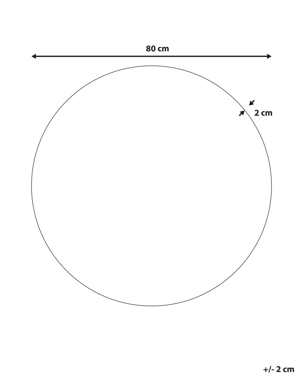 Väggspegel BOUCHON 80 cm 80 cm Grön_947237
