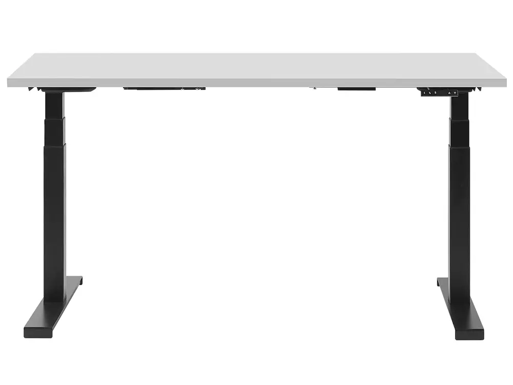 Työpöytä sähkösäädettävä DESTIN II 130 cm 72 cm Harmaa/musta_786818