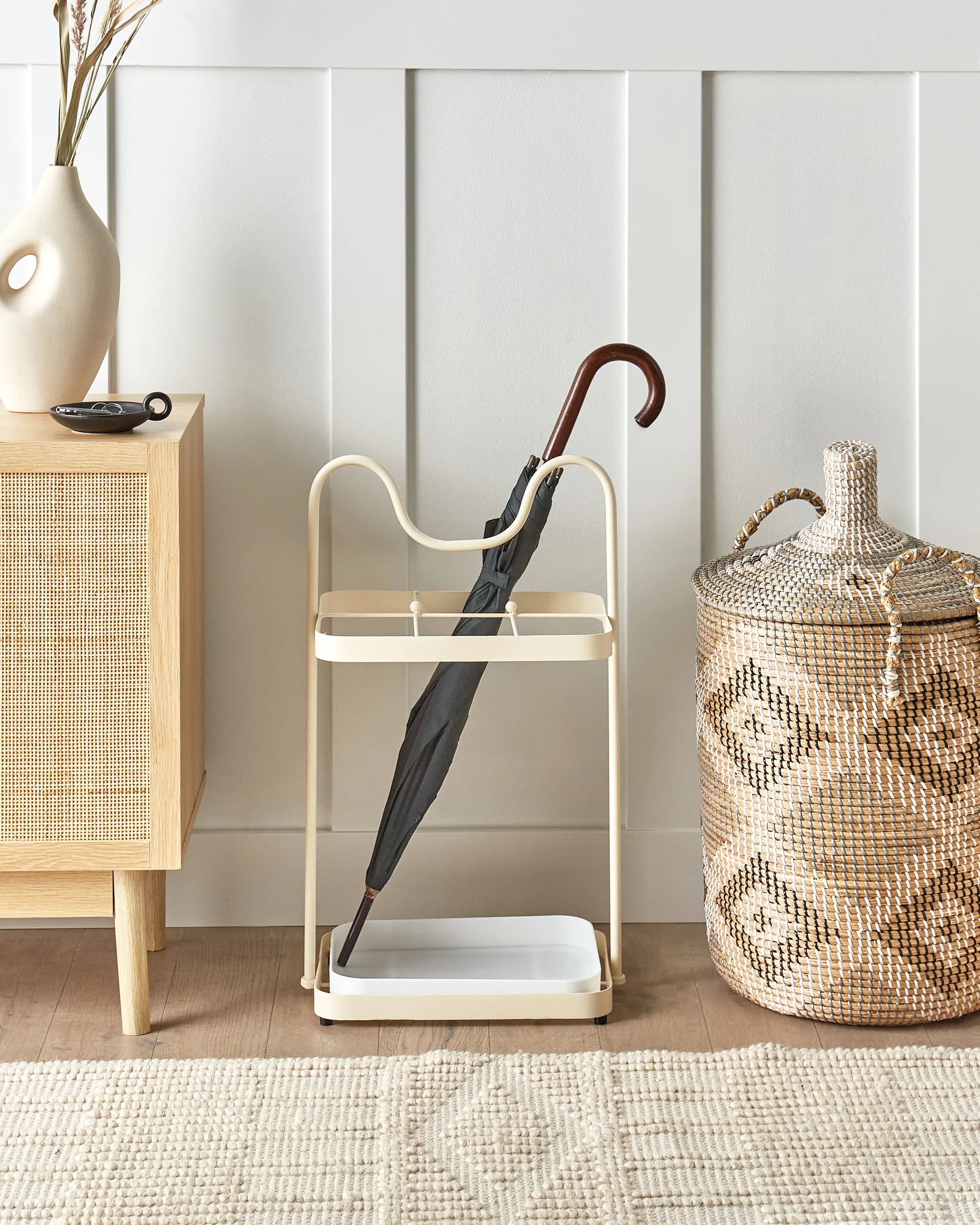 Umbrella Stand CHAVERNY Metal Beige_935694