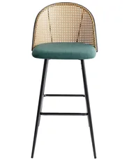 Set of 2 Bar Chairs CORNELL Metal Green_970233