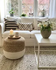 Pouffe DALAMA Jute White_820517