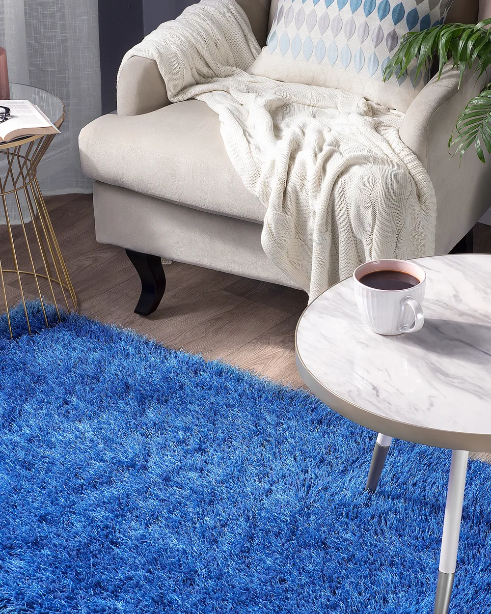 Shaggy Rug CIDE Blue 80 x 150 cm