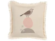 Koristetyynysetti 2 kpl WATTLE 60 x 60 cm Vaaleanbeige Eläinkuvio_877769