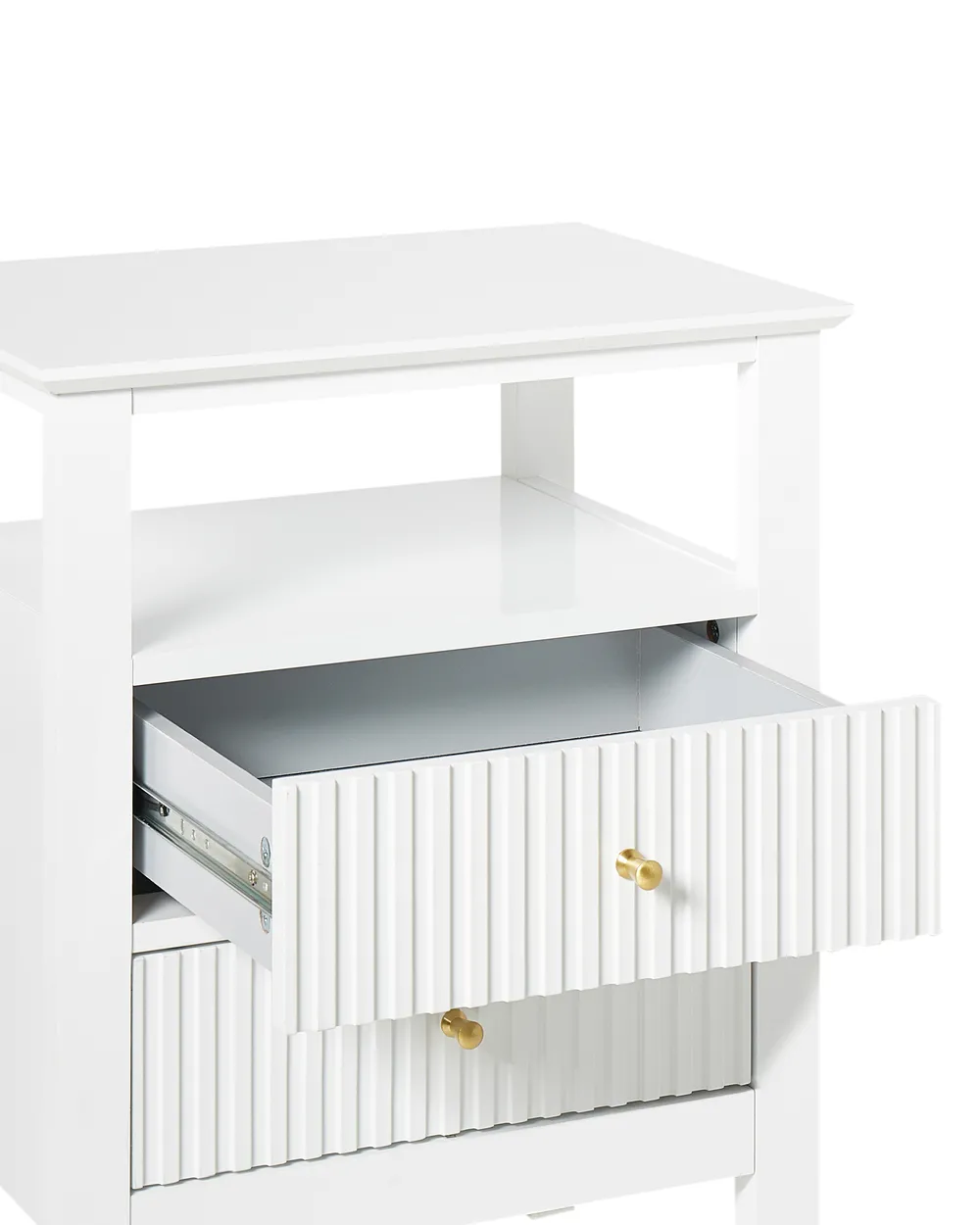 2 Drawer Bedside Table ASSISI White_942885