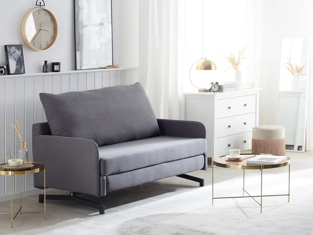 Sofa Bed 2 Seater BELFAST Fabric Grey