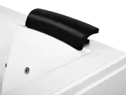 Kulmaporeamme LED-valolla SALAMANCA 183 x 142 cm Valkoinen_761827