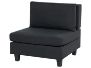 Modular Corner Sofa 4 Seater UNSTAD Fabric Black Right Hand_924724