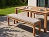 Trädgårdsbänk med dyna MONSANO 170 cm Eukalyptusträ Beige