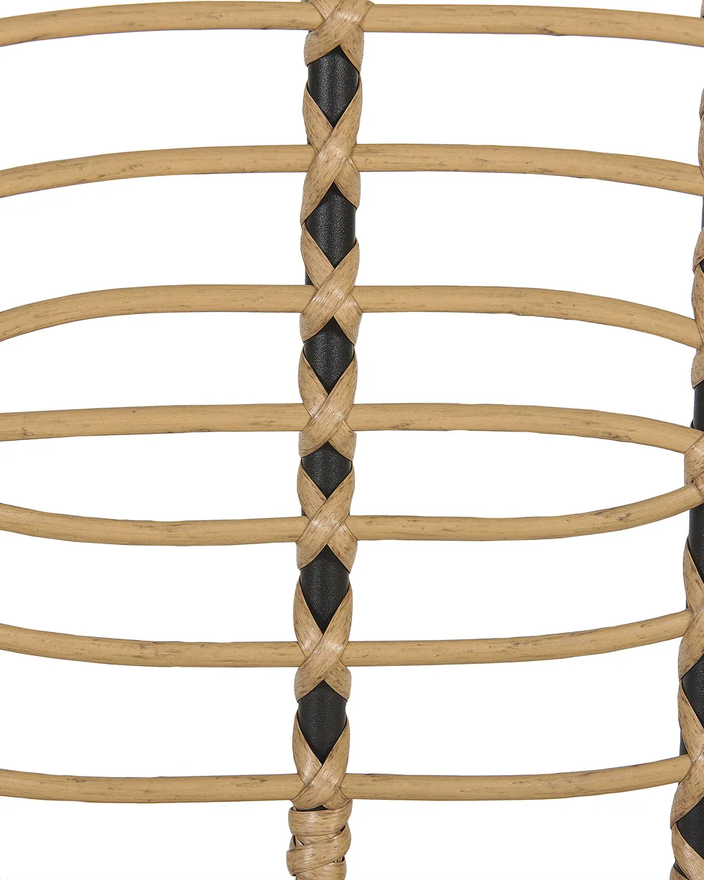 Set of 2 Garden Chairs with Cushions PRATELLO PE Rattan Natural_868036