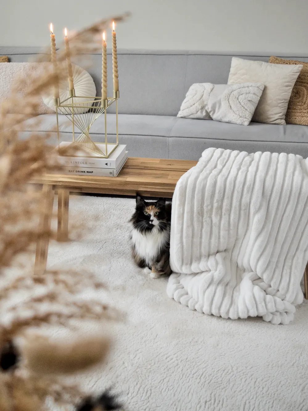 Kynttilänjalka MINDORO 23 cm Metalli Kulta_818853