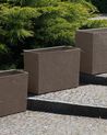 Plant Pot EDESSA 70 cm Dark Brown