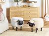 Storage Animal Stool SHEEP Sheep Fabric Light Beige