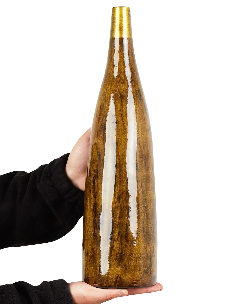 Flower Vase BURGOS 52 cm Ceramic Brown_867404