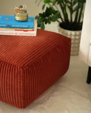 Pouffe MUKKI Cotton Light Red_1169429