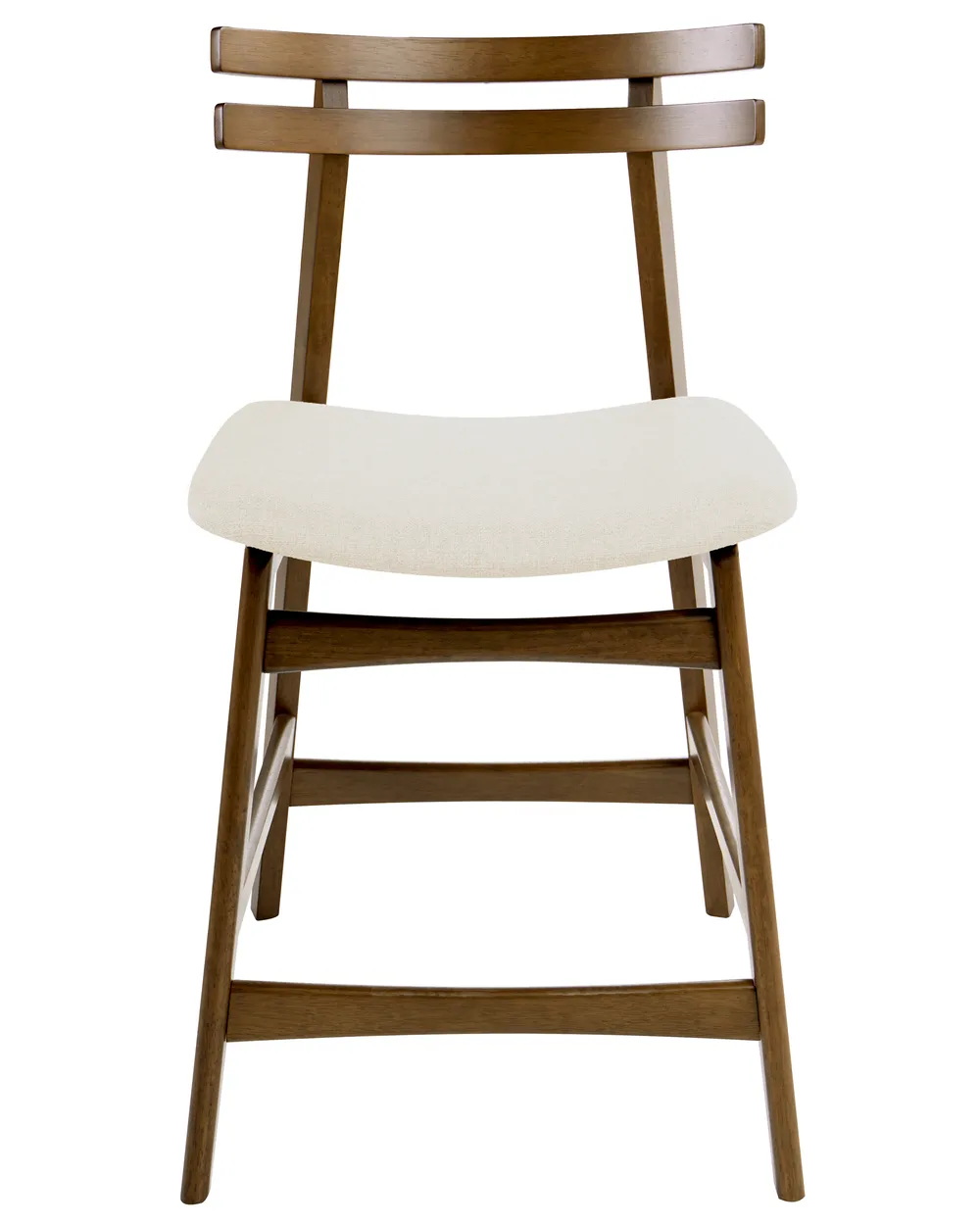 Set med 2 barstolar CYNTHIANA Trä Brun/ Off-White_1060402