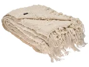 Blanket VELLA Fabric 150 x 200 cm Off-White_1042334