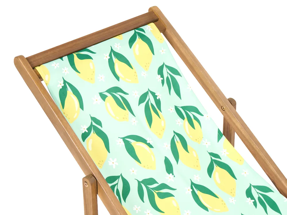 Set of 2 Sun Lounger Replacement Fabrics ANZIO/AVELLINO 113 x 44 cm Multicolour_1073647