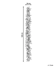 Snötäckt julgirlang LED WHITEHORN 180 cm Vit_813275