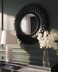Wall Mirror LARRAU 70 cm 70 cm Metal Silver_1109351