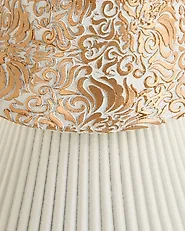 Set of 2 Christmas Decorations ASPO 32/41 cm Christmas Tree Off-White/ Gold_1175722