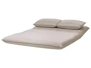 Bäddsoffa 2-sits ROROS Konstlinne Beige_1038906