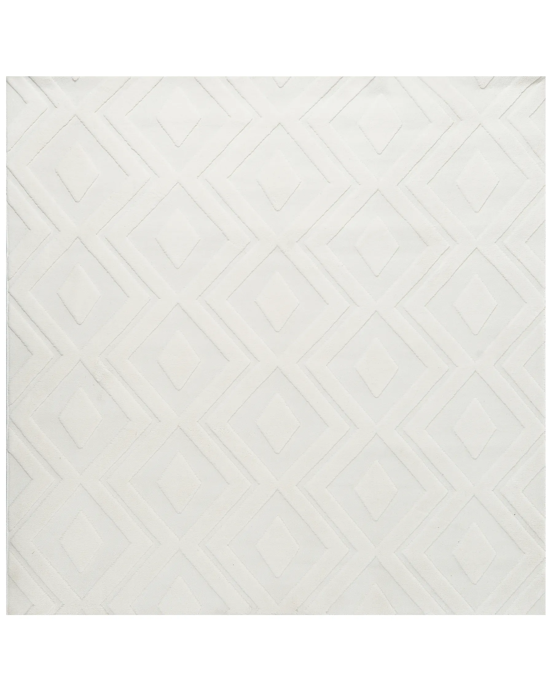 Rug KEVIREL Off-White 160 x 160 cm_1124515