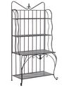 Shelving Unit PAVONA 94 cm 170 cm Metal Black