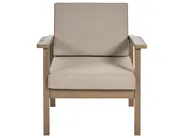 Garden Lounge Set with Table 4 Seater MANILA Certified Acacia Wood Dark Brown_862485