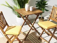Set of 2 Garden Chair Cushions TERNI 37 x 34 cm Yellow_844205