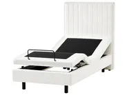 Justerbar säng Bouclé DUKE II 90 x 200 cm Off-White_1026125
