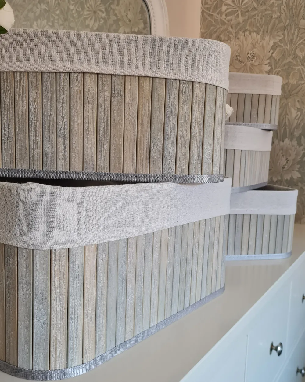 Set med 5 korgar TALPE Bambu Grå_913398