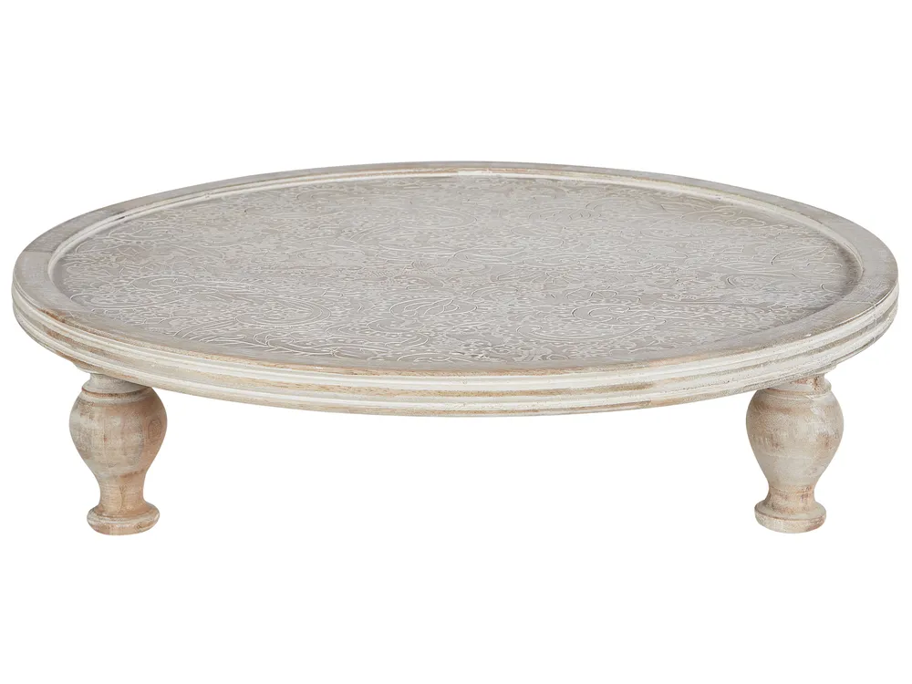 Cake Stand LUKSOR Mango Wood Light Brown