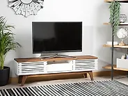 TV-bänk DETROIT Brun/ Vit_1176408