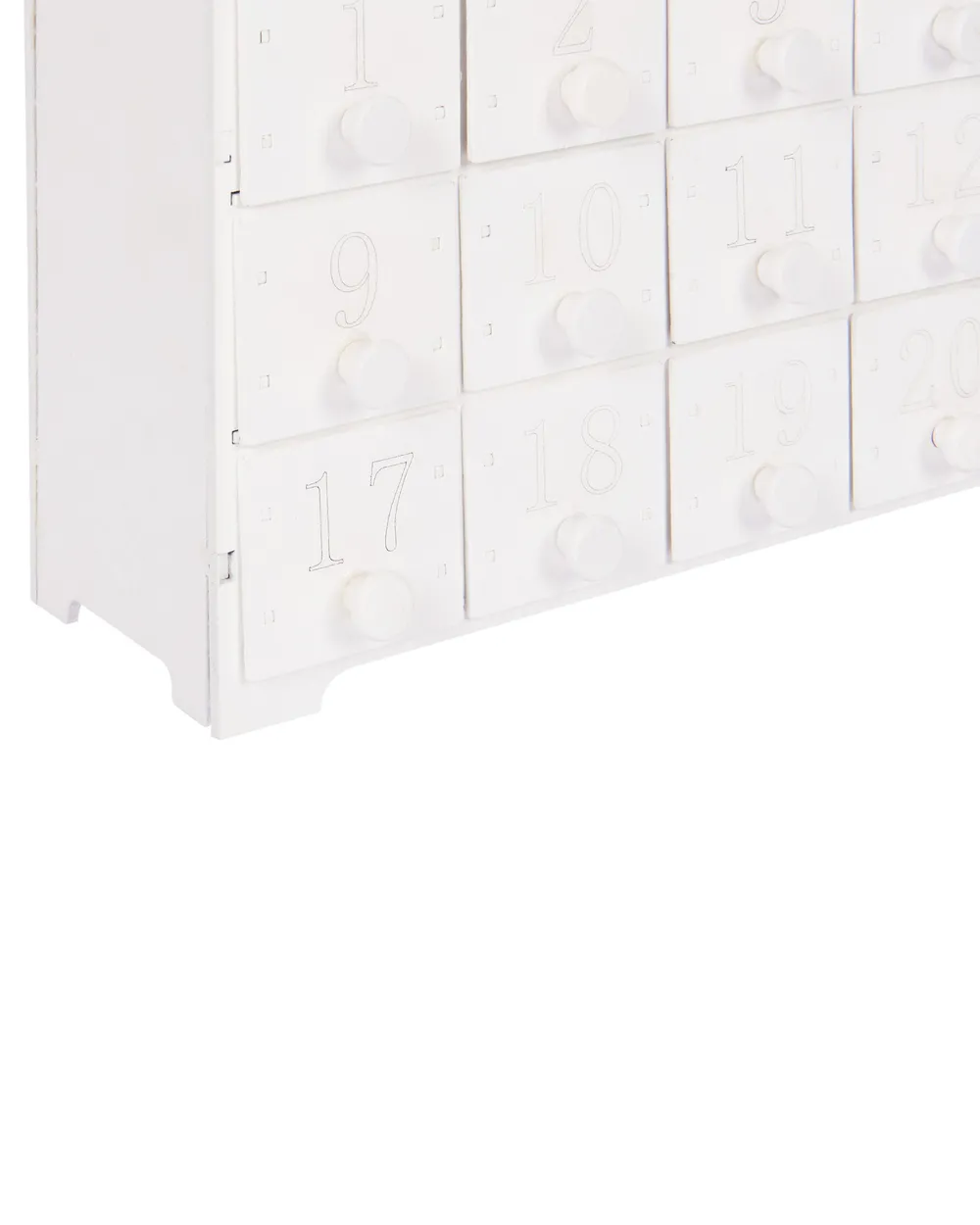 Christmas Decoration LED MUONIO 24 cm Advent Calendar White_939711