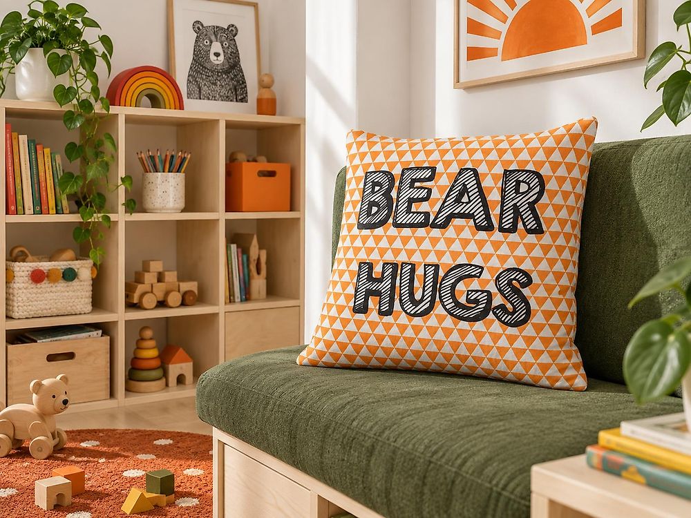 Throw Cushion RADZKOT Cotton 40 x 40 cm Orange