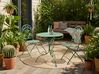 Bistro Set ALBINIA Metal Green