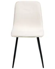 Set of 4 Dining Chairs TUSCOLA Fabric Light Beige_999514